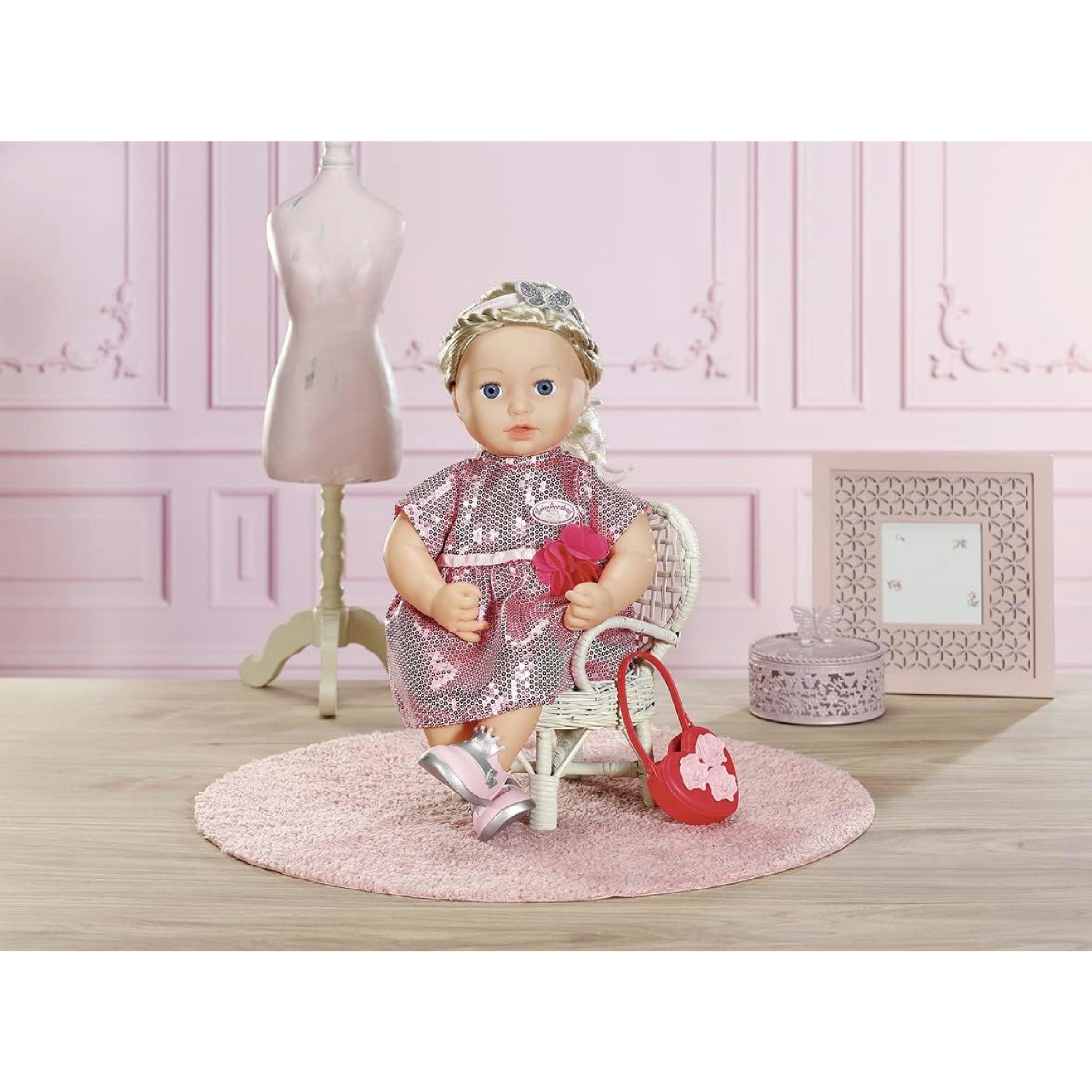 Baby Annabell Deluxe Glamour Set mit Puppenkleid, Schuhen und Accessoires, für 43 cm Puppen, 705438 Zapf Creation Hauptansicht