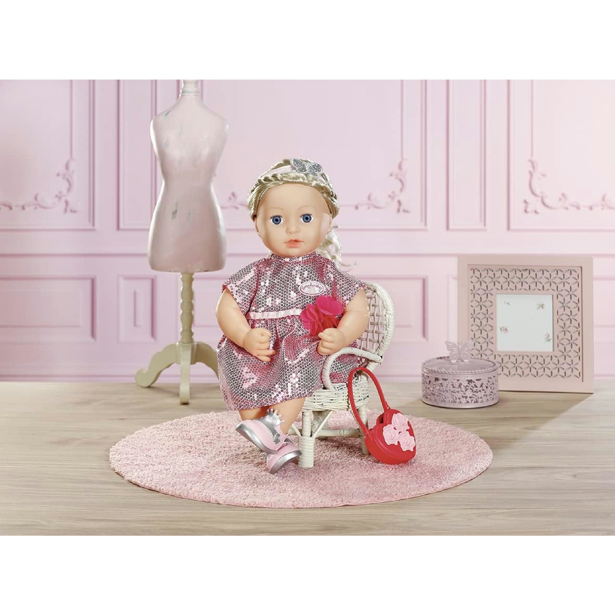 Baby Annabell Deluxe Glamour Set mit Puppenkleid, Schuhen und Accessoires, für 43 cm Puppen, 705438 Zapf Creation Hauptansicht