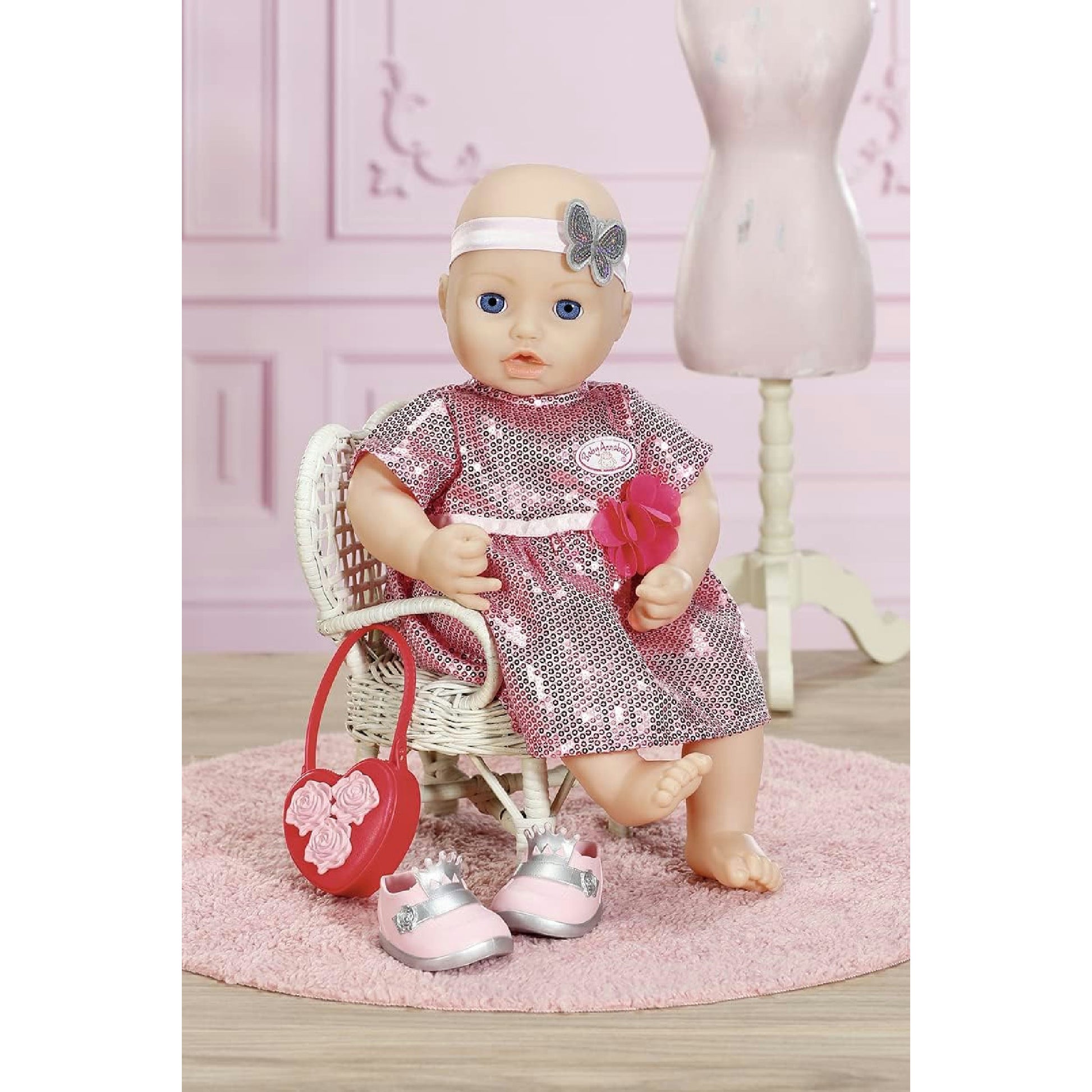 Baby Annabell Deluxe Glamour Set mit Puppenkleid, Schuhen und Accessoires, für 43 cm Puppen, 705438 Zapf Creation Hauptansicht