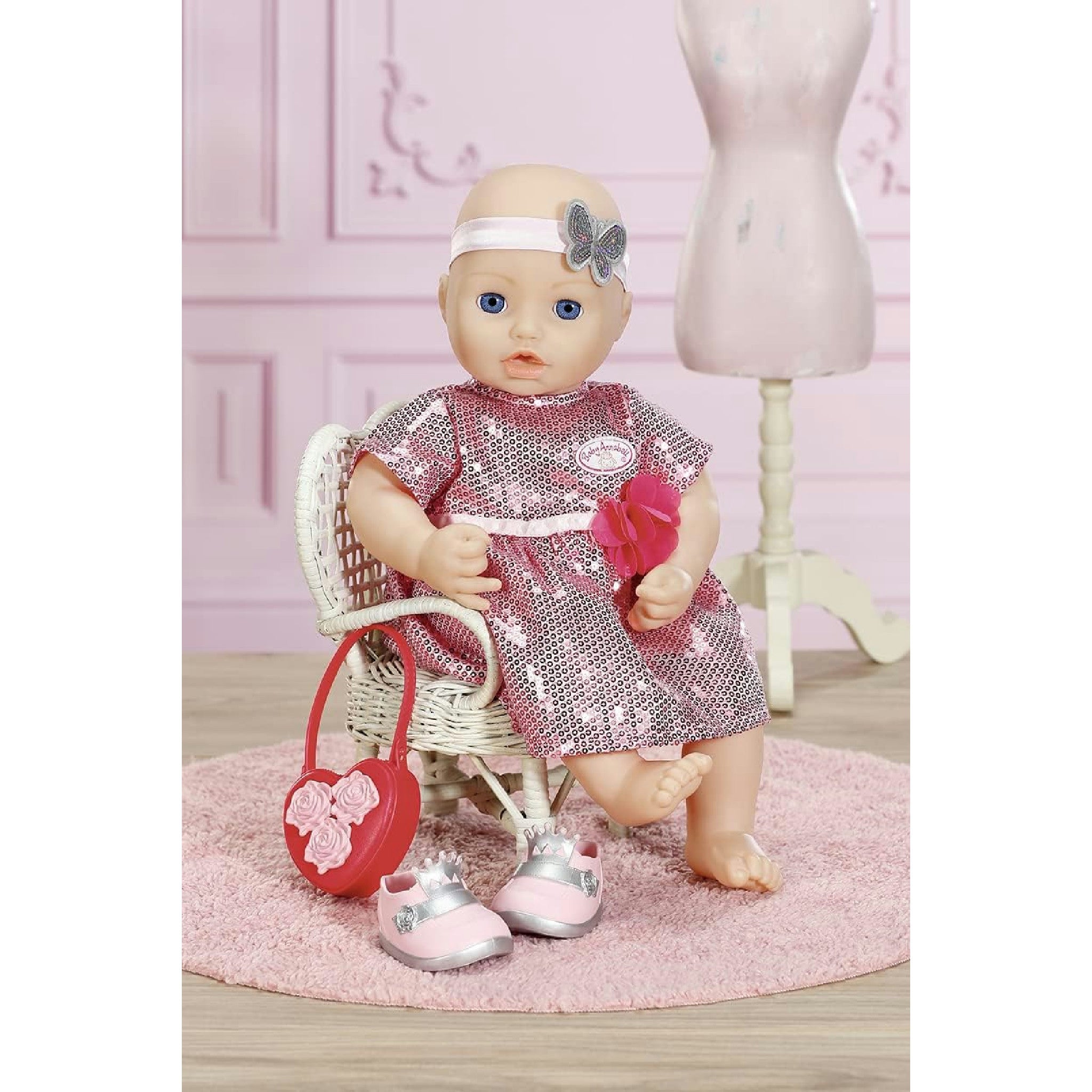 Baby Annabell Deluxe Glamour Set mit Puppenkleid, Schuhen und Accessoires, für 43 cm Puppen, 705438 Zapf Creation Hauptansicht