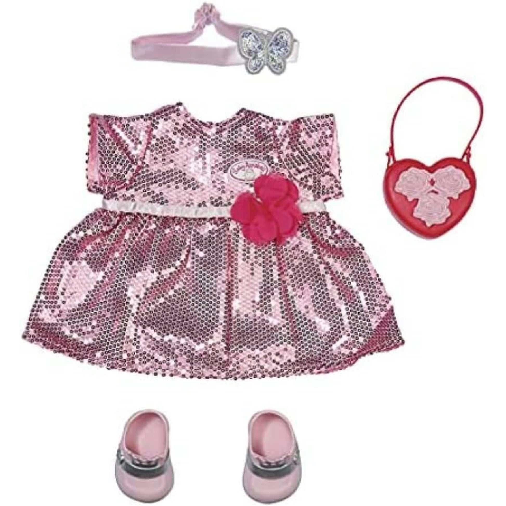 Baby Annabell Deluxe Glamour Set mit Puppenkleid, Schuhen und Accessoires, für 43 cm Puppen, 705438 Zapf Creation Hauptansicht