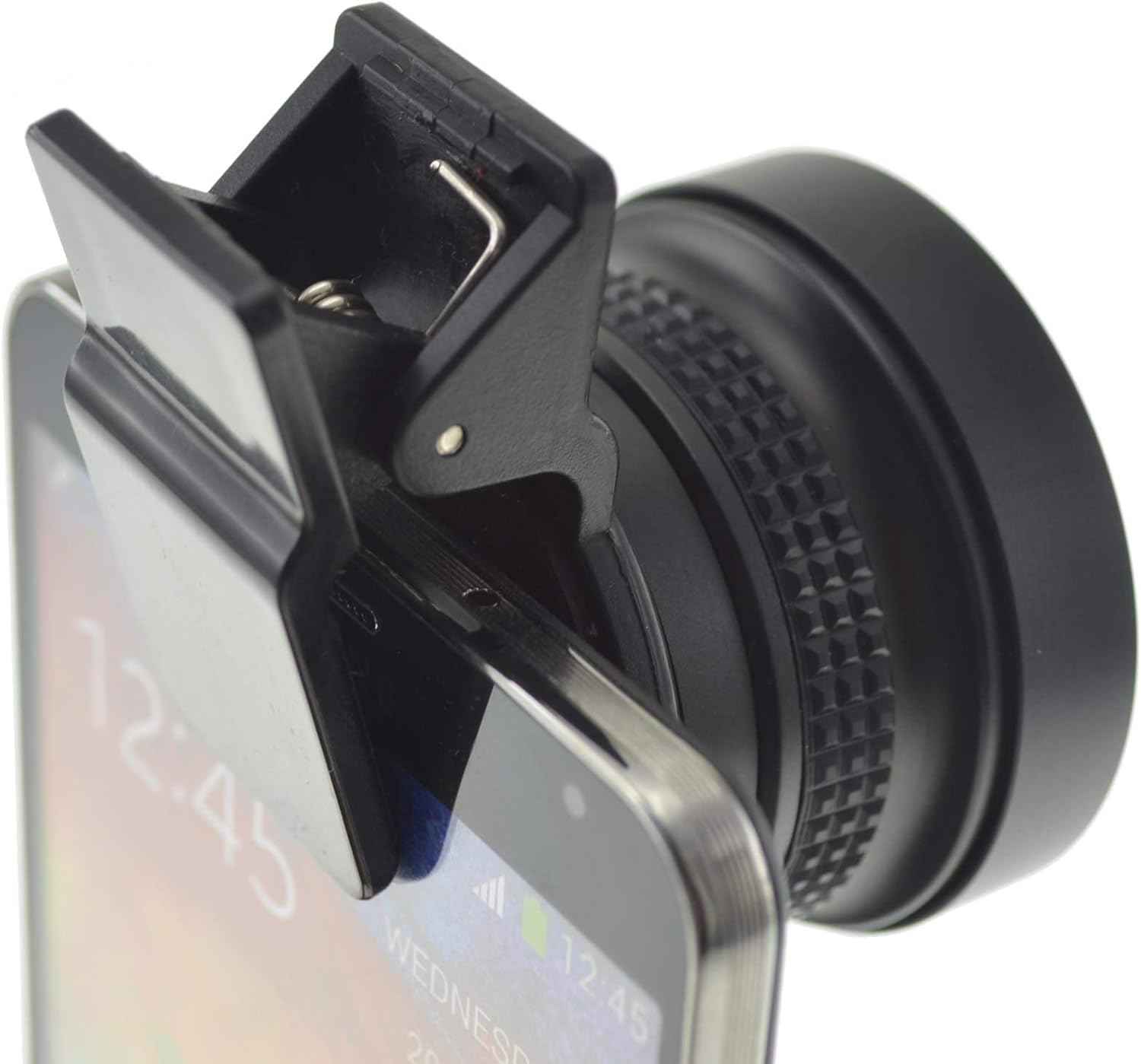 SYSTEM-S Fischaugen und Makro 37 mm Linse mit Clip und Schutztasche für Smartphone