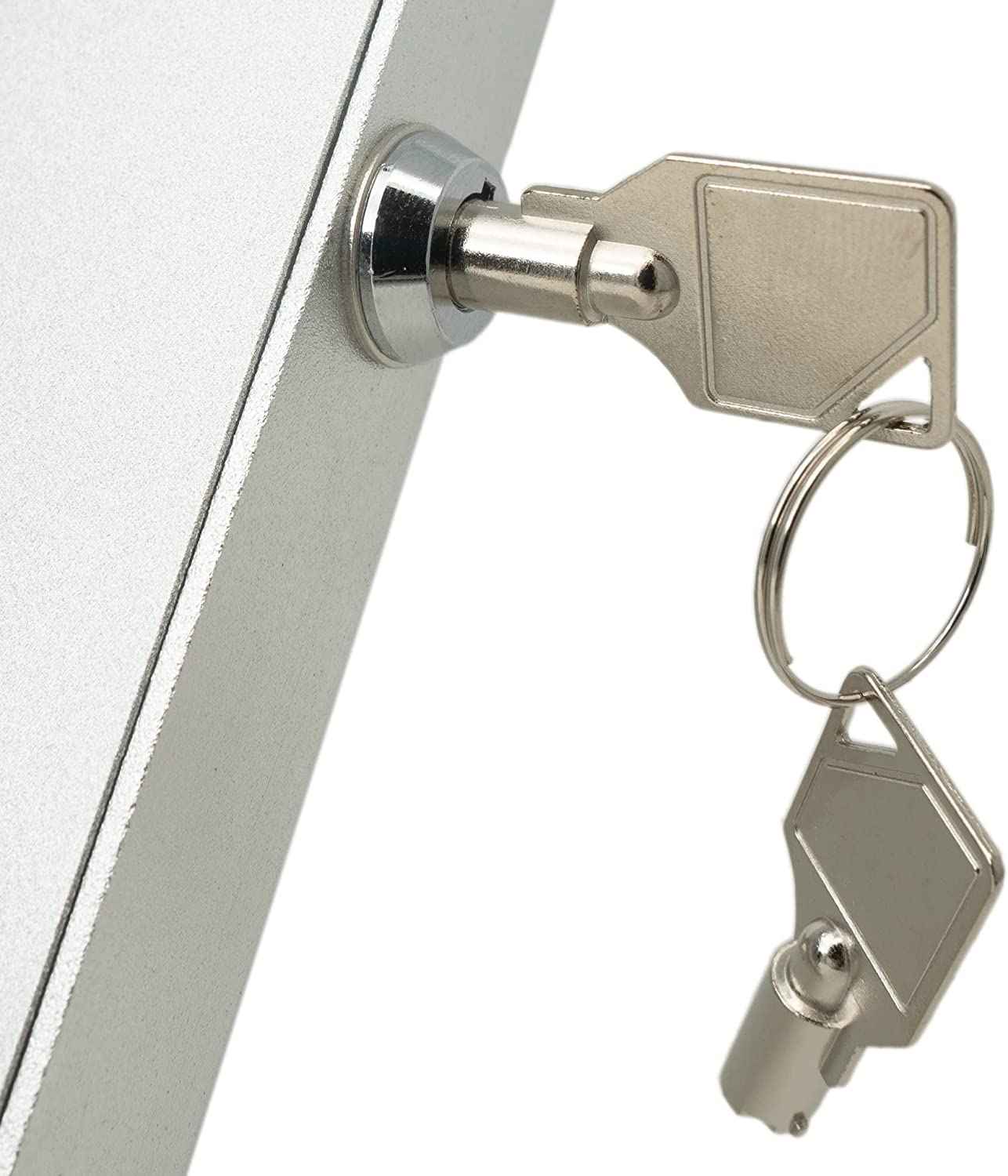 SYSTEM-S Wand Tisch Halterung abschließbar 90° für Microsoft Surface Pro 8 13.0" in Grau