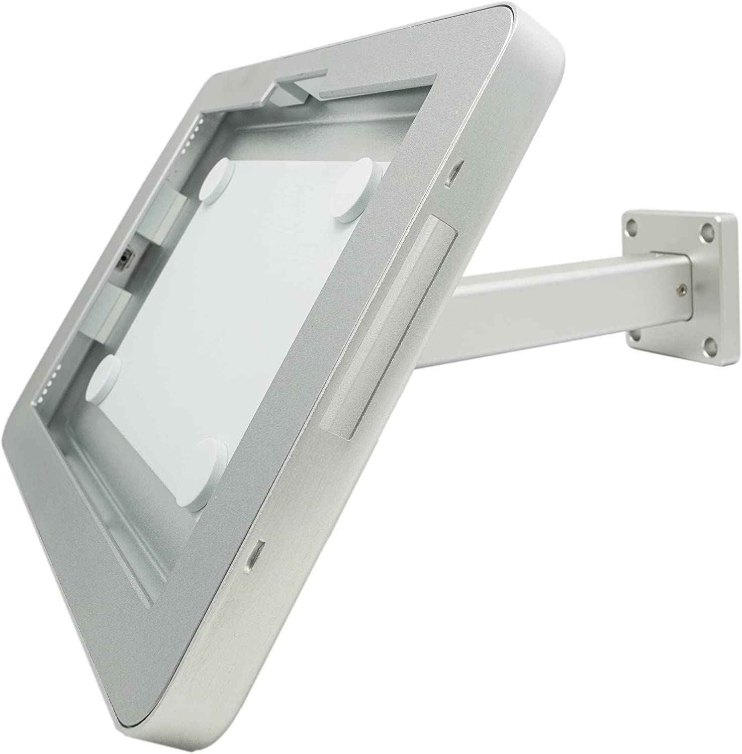 SYSTEM-S Wand Tisch Halterung abschließbar 90° für Microsoft Surface Pro 8 13.0" in Grau