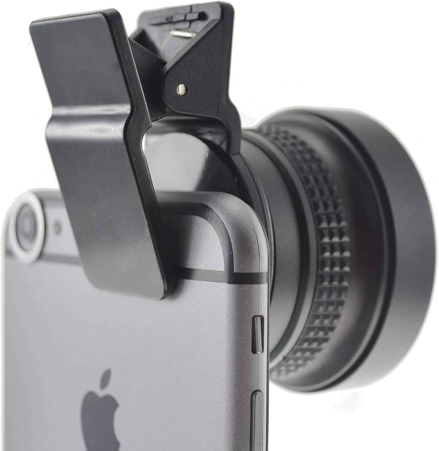 SYSTEM-S Fischaugen und Makro 37 mm Linse mit Clip und Schutztasche für Smartphone