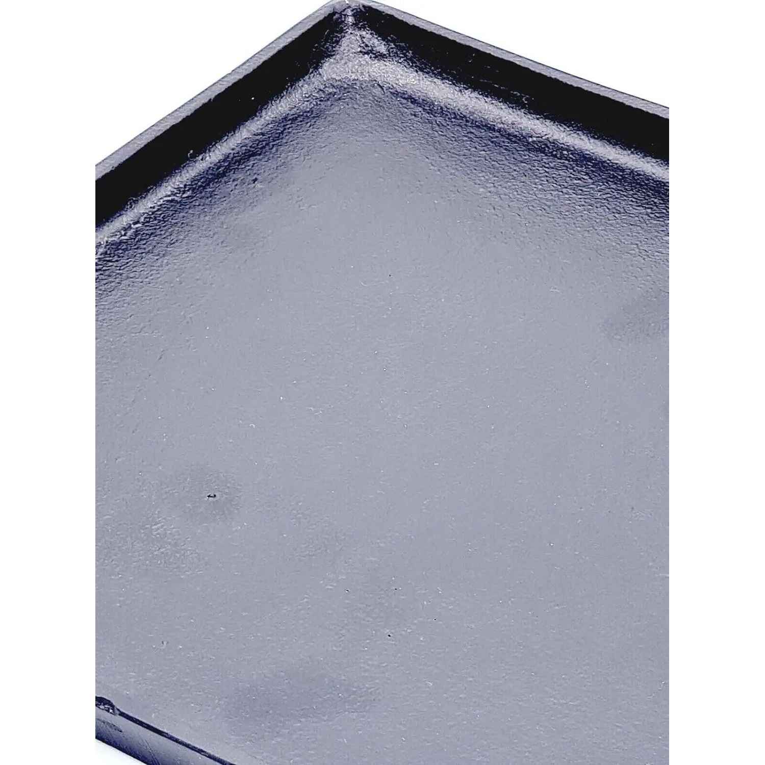 Dekoteller schwarz Dekoschale Metall Teller Schale Alu Deko 25x25 cm