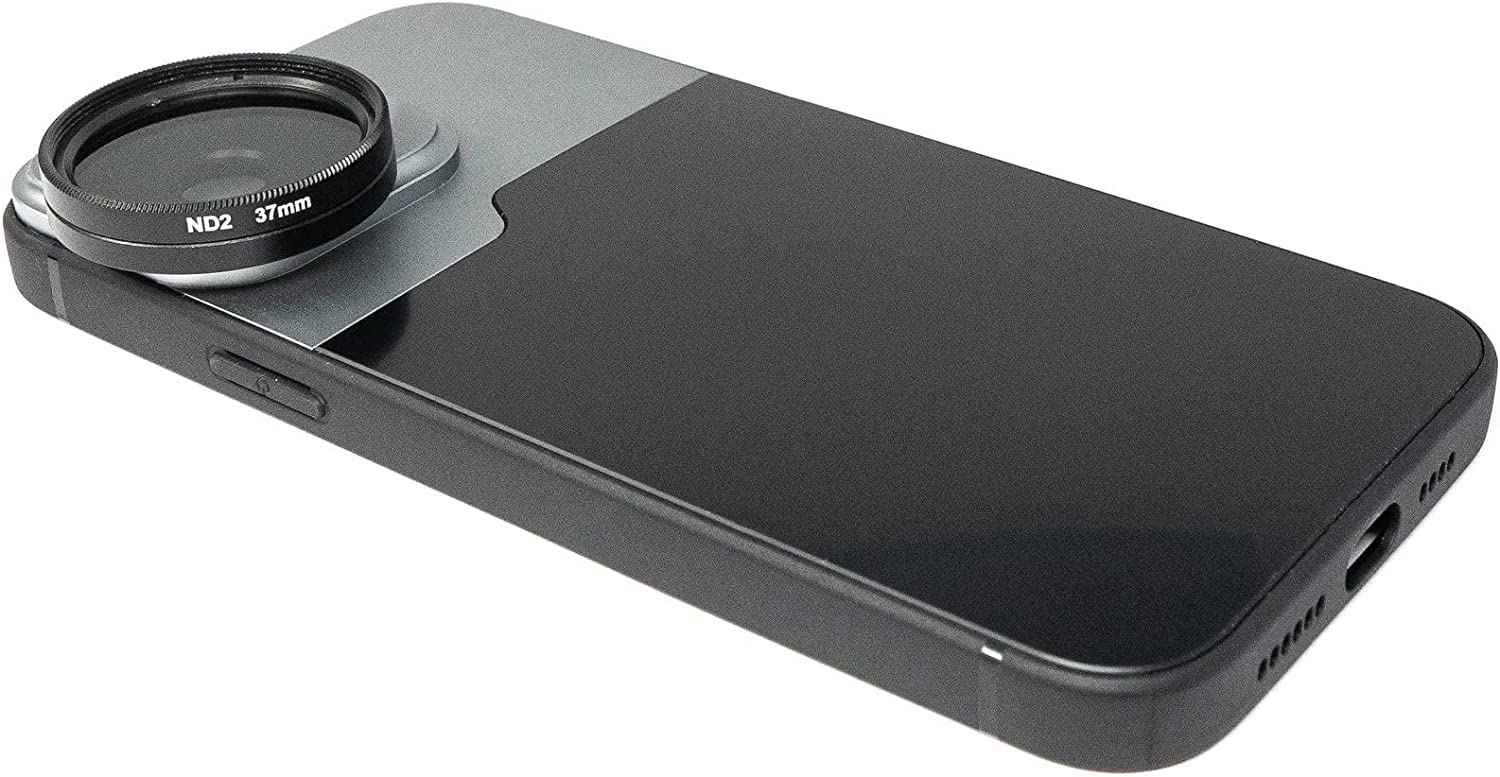 SYSTEM-S ND Filter Set 37 mm Neutraldichte mit Hülle und Tasche für iPhone 14 Pro Max