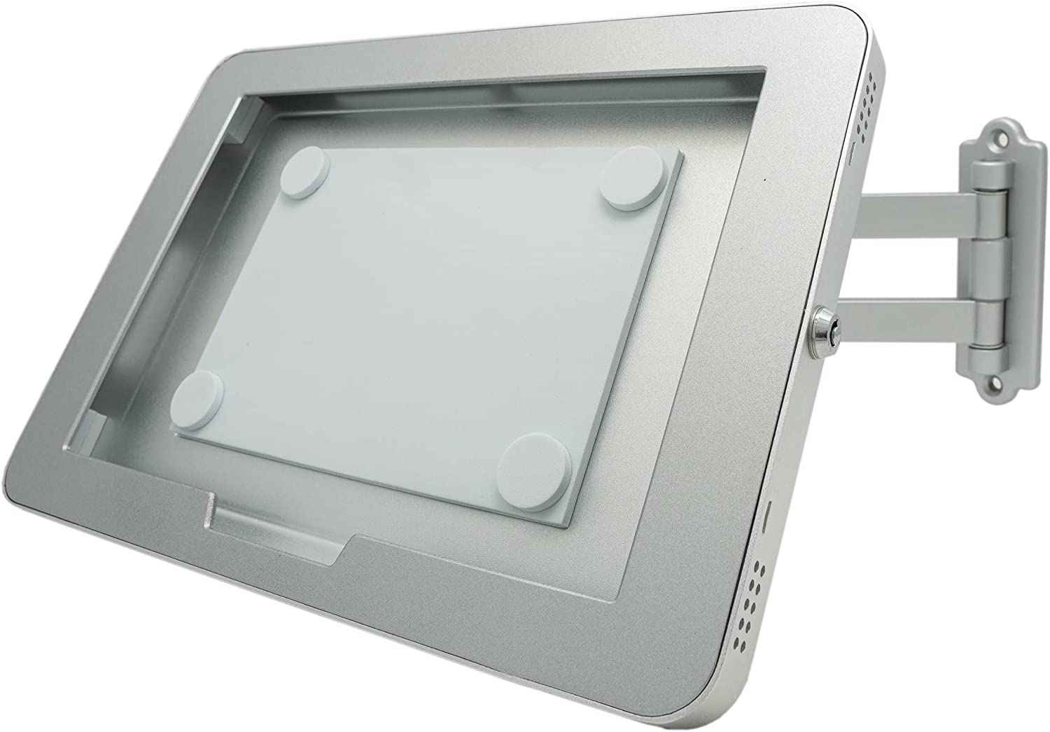 SYSTEM-S Wand Halterung abschließbar 360° für Microsoft Surface Pro 8 13.0" in Grau