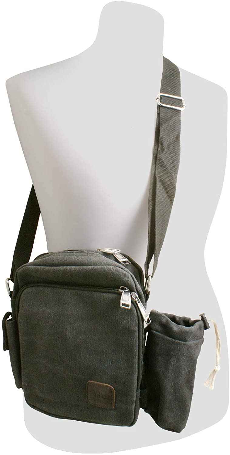 System-S Univeral mit Getränkehalter Umhängetasche, 26 cm, Schwarz