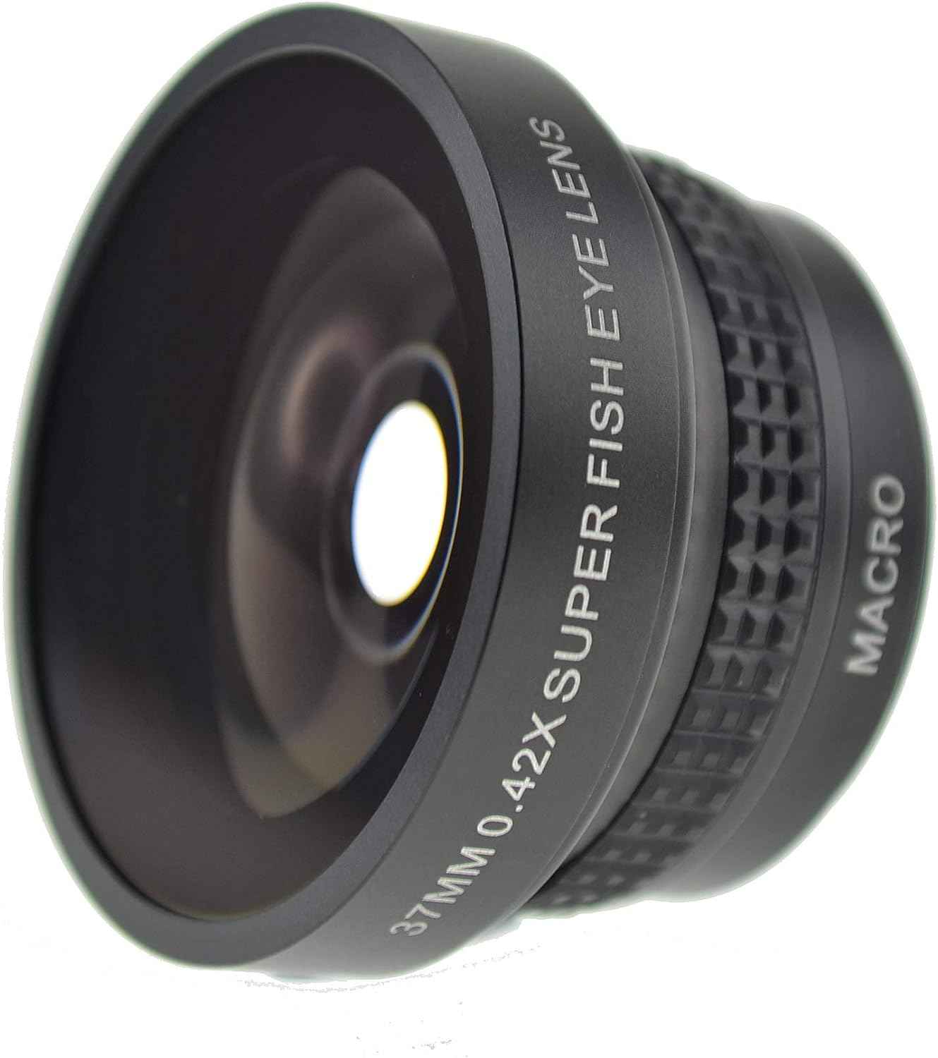 SYSTEM-S Fischaugen und Makro 37 mm Linse mit Clip und Schutztasche für Smartphone