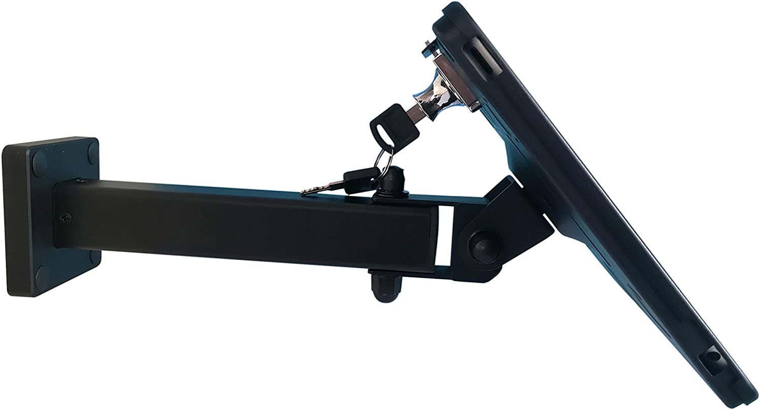 Wandhalterung abschließbar für iPad Pro 11,0 Zoll schwarz Metall 27,5 cm