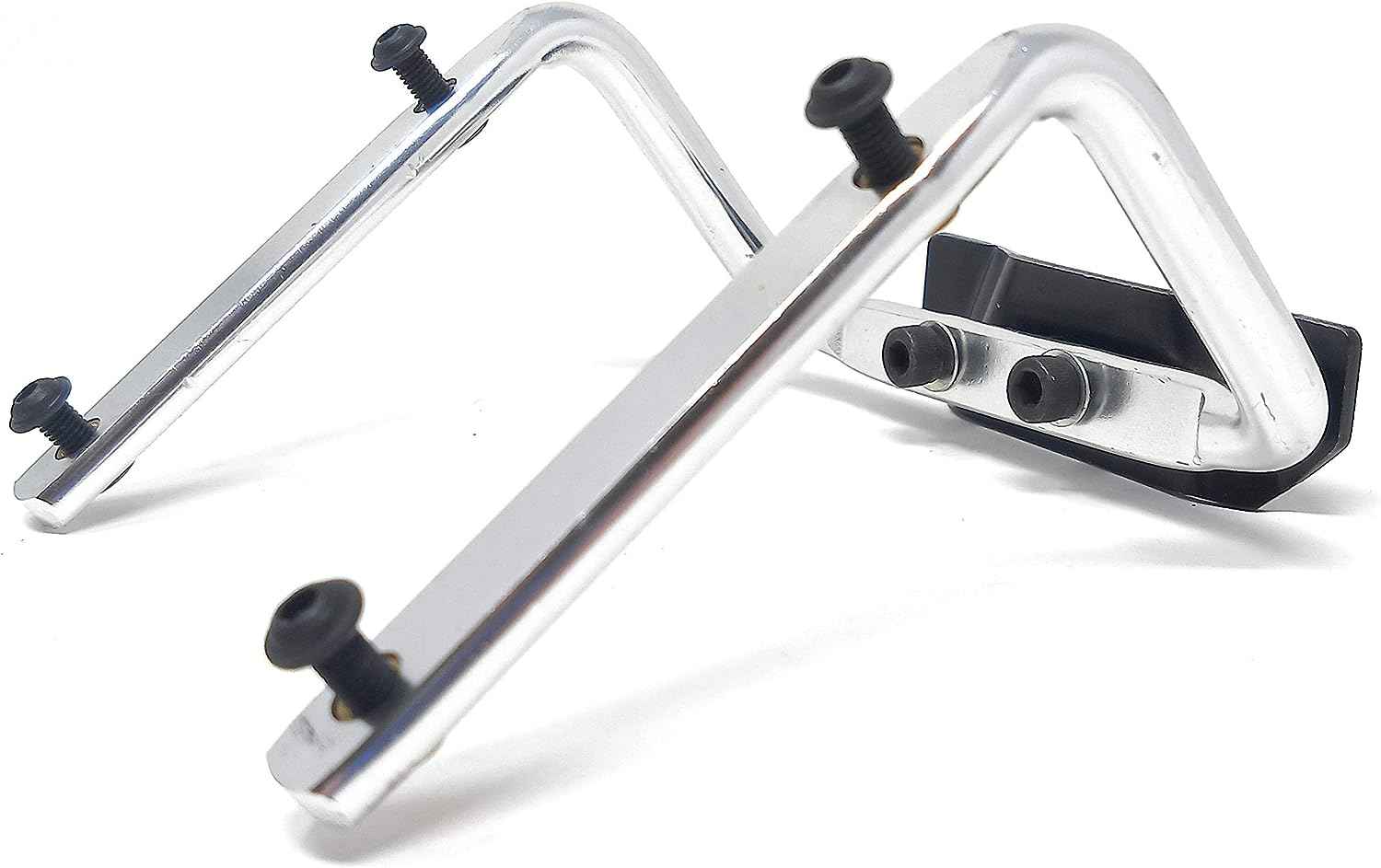 SYSTEM-S Fahrradsattel doppel Trinkflaschen Halterungsvorrichtung Farbe: Silber