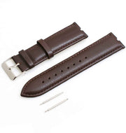 System-S Leder Armband Ersatz Austausch Wechsel Wrist Band Uhrenband 18 cm für Samsung Galaxy Gear 2 R380 R381 R382 Braun