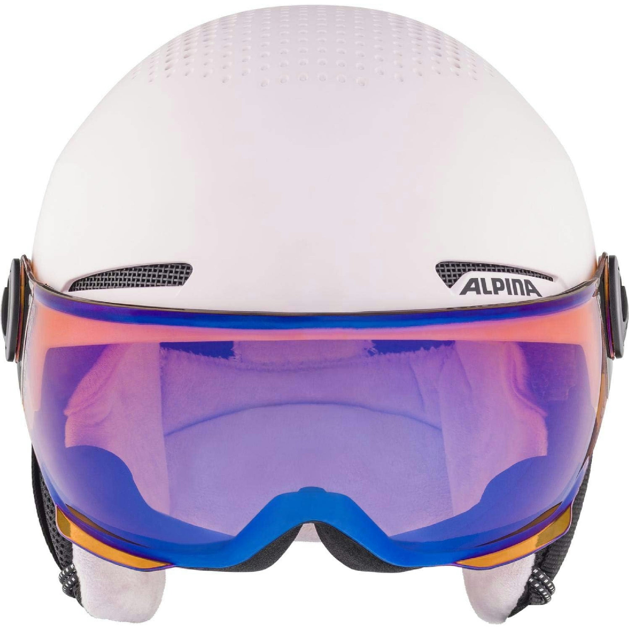 ALPINA ZUPO VISOR Q-LITE - Hochwertiger & Leichter Skihelm Mit Kontrastverstärkendem Visier Für Kinder, rose matt, 51-55 cm Hauptansicht