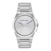 Herrenuhr Meta Minimal Edelstahl silber 42 mm Quarz Analog | CALVIN KLEIN