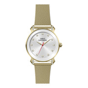 Damenuhr CC3014 Metallgehäuse gold 40 mm Quarz Armbanduhr | Carlo Cantinaro
