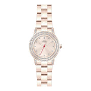 Damenuhr CC3017 Metallgehäuse roségold 30 mm Quarz Armbanduhr | Carlo Cantinaro