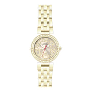Damenuhr CC3023 Metallgehäuse goldfarben 36 mm Quarz Armbanduhr