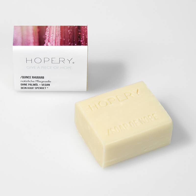 Hopery Quince Rhubarb Hand- & Körperseife 100 g, vegan und palmölfrei