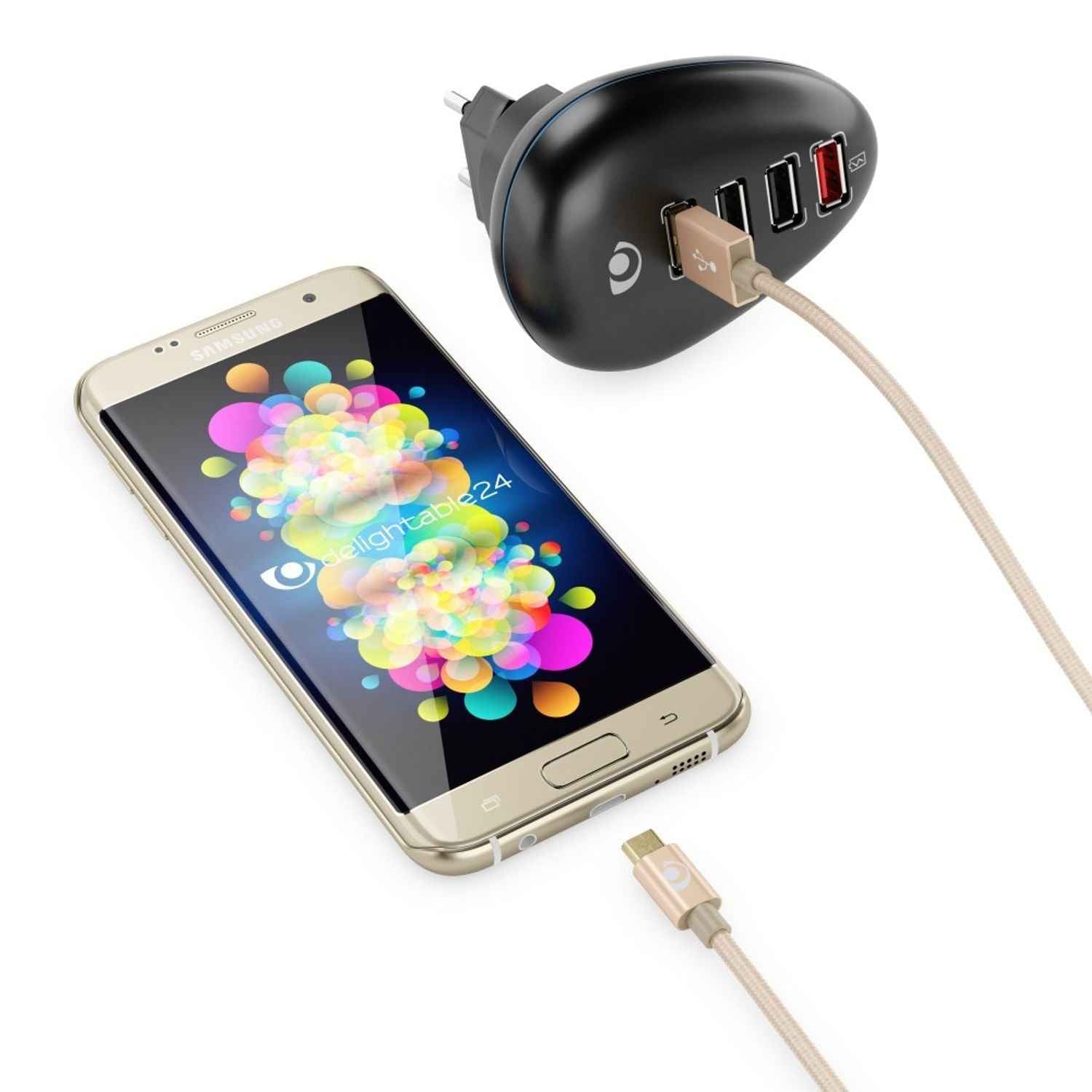 NALIA 1m Micro USB Kabel, Stabiles Sync Handy High Speed Ladekabel Datenkabel
