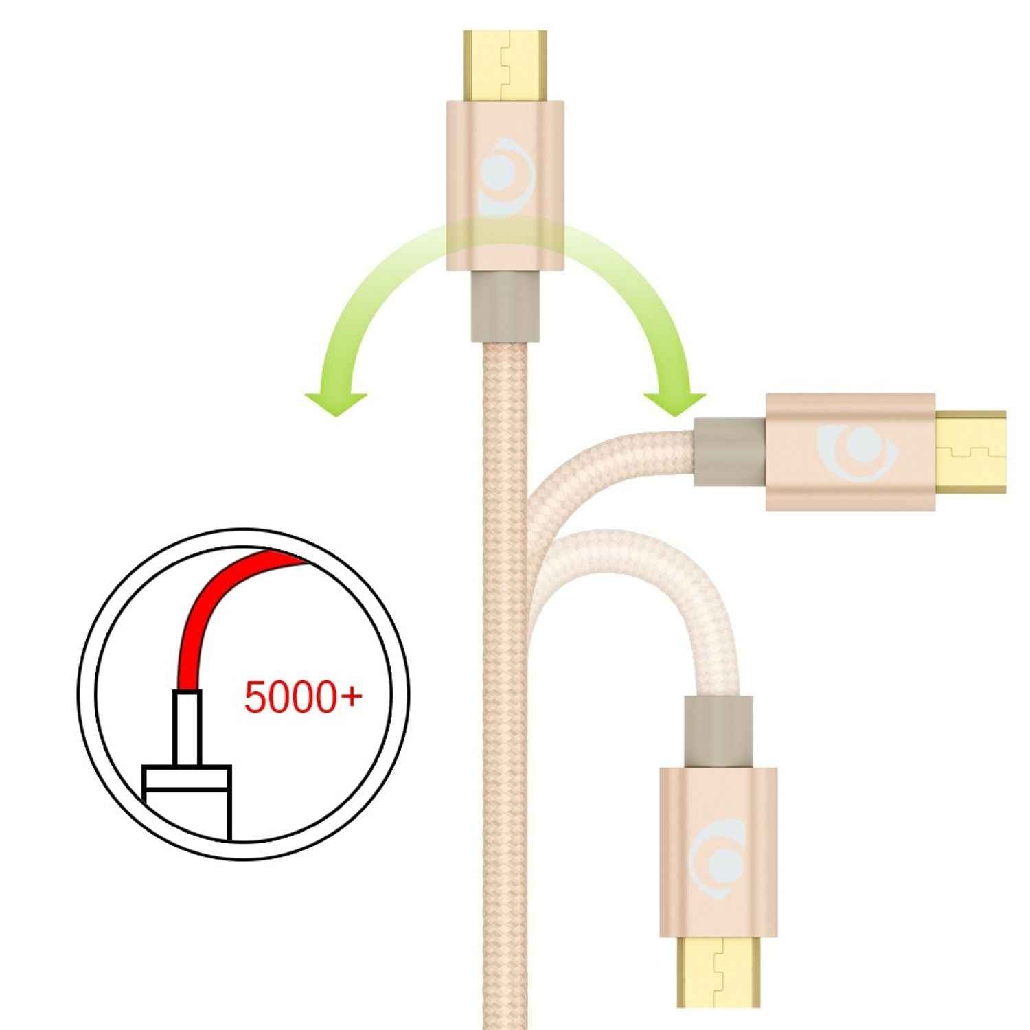 NALIA 1m Micro USB Kabel, Stabiles Sync Handy High Speed Ladekabel Datenkabel