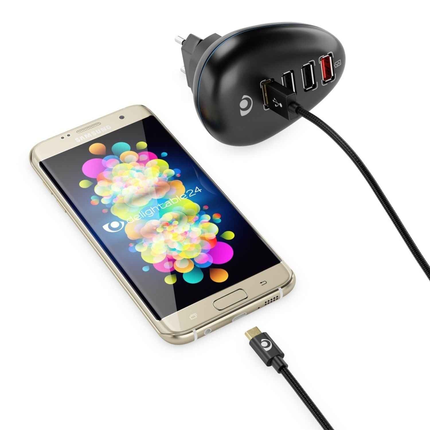 NALIA 1m Micro USB Kabel, Stabiles Sync Handy High Speed Ladekabel Datenkabel