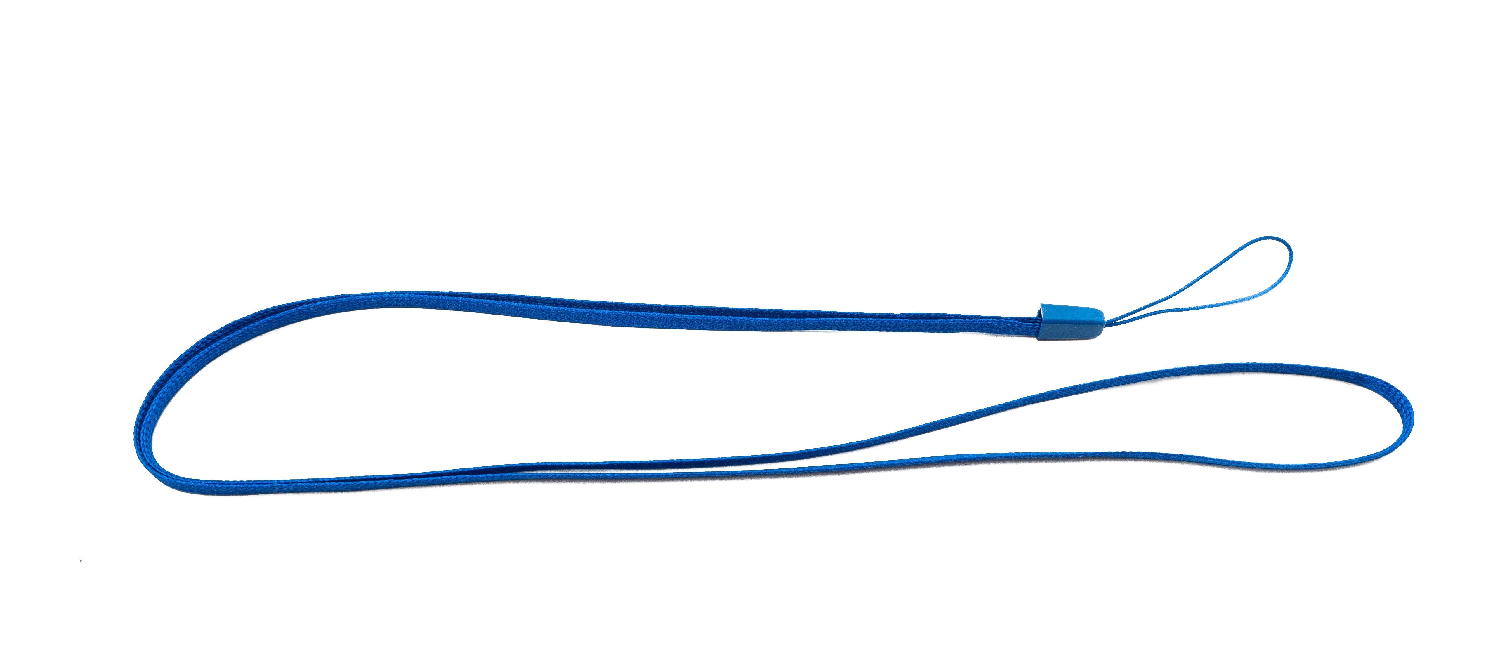 Umhängeband aus Nylon 50 cm dunkelblau für Smartphone MP3-Player | System-S