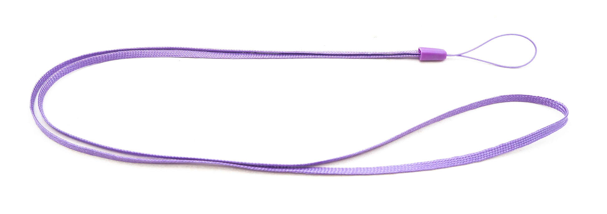SYSTEM-S 5x Halsband Umhängeband Trageband mit Schlaufe in Lila für Smartphone MP3-Player