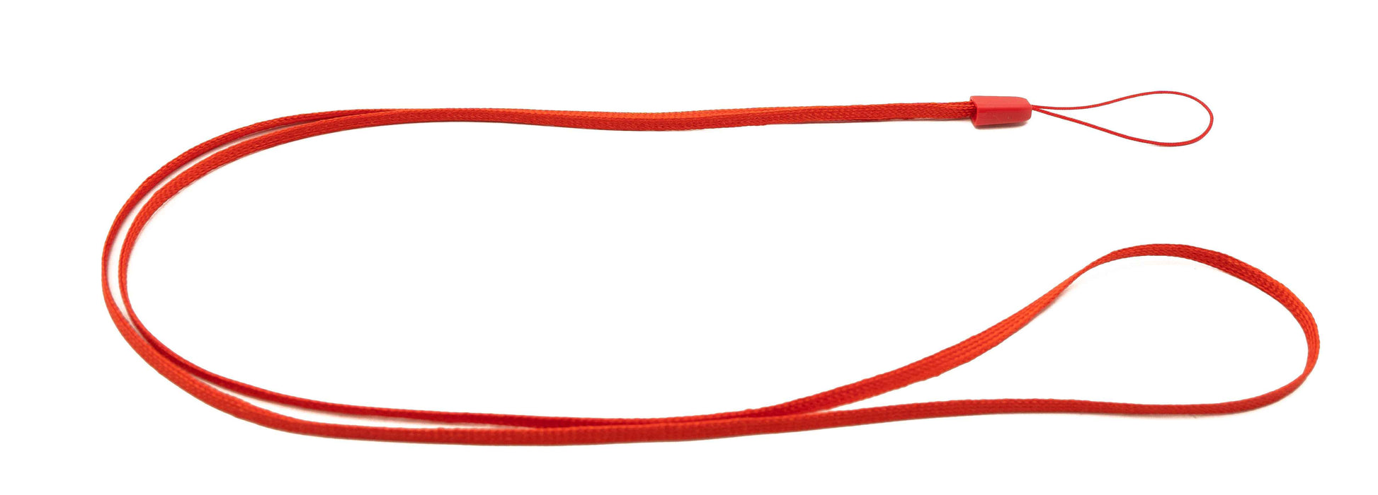 SYSTEM-S 5x Halsband Umhängeband Trageband mit Schlaufe in Rot für Smartphone MP3-Player
