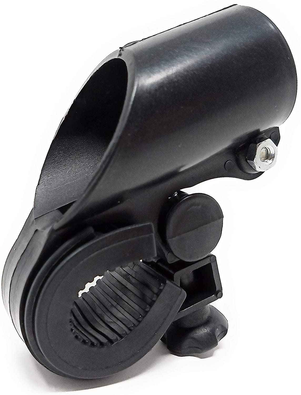 System-S Fahrrad Licht Halterung, schwarz, Befestigung Taschenlampen Halter