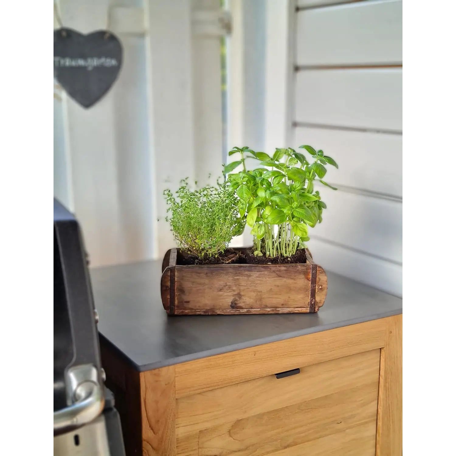 Holzkiste Ziegelform, 30 cm, aus nachhaltigem Holz, vintage Stil