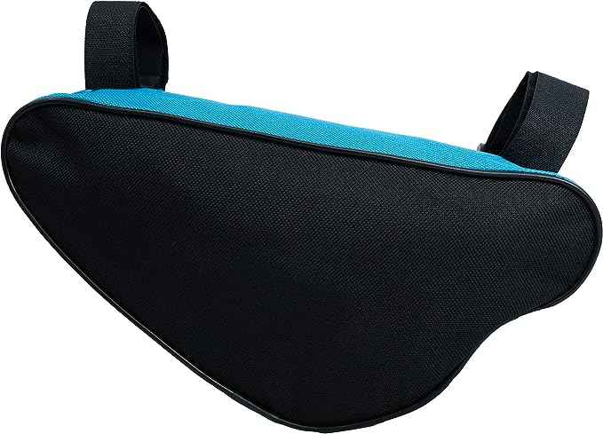 SYSTEM-S Fahrrad Tasche spritzwasserfest Dreiecktasche Rahmentasche Triangeltasche Blau