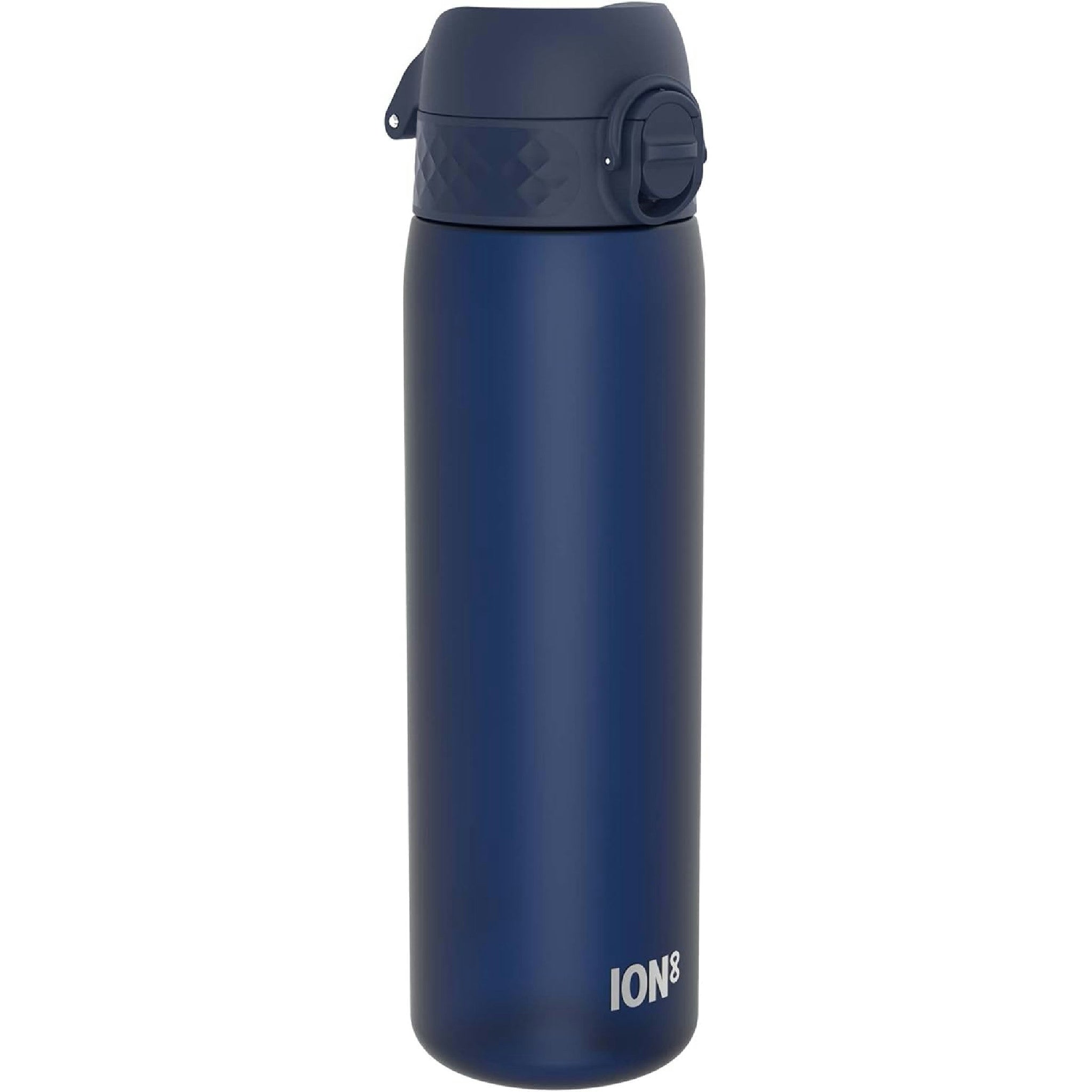 Ion8 Gourde, 500ml, Anti-Fuite, Facile à Ouvrir, Verrouillage Sécurisé, Lavable en Lave-vaisselle, Sans BPA, Poignée de Transport, S'adapte aux Porte-gobelets, Facile à Nettoyer, Bleu Marine Hauptansicht