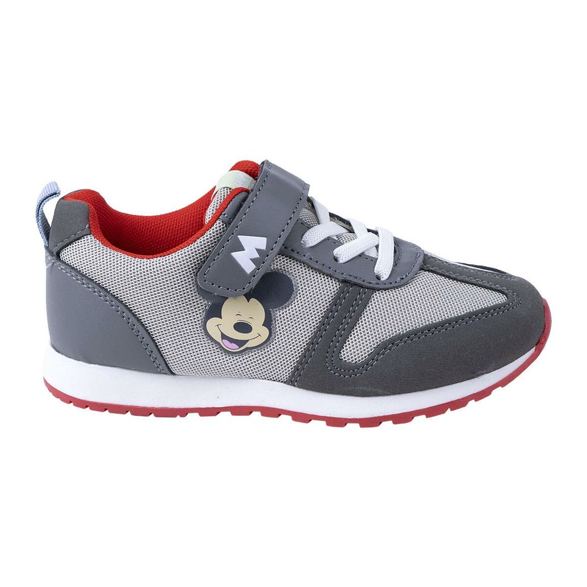 Mickey Mouse Kinder-Sportschuhe in Grau von Zeus mit bunten Akzenten