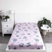 Stitch Spannbettlaken - 90x200 cm Bettbezug Einzelbett Matratzenbezug Lilo
