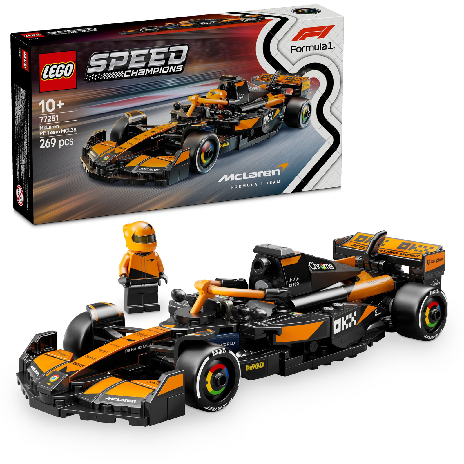 LEGO® Speed Champions McLaren F1® Team MCL38 versenyautó 77251 (5702017816180)-0