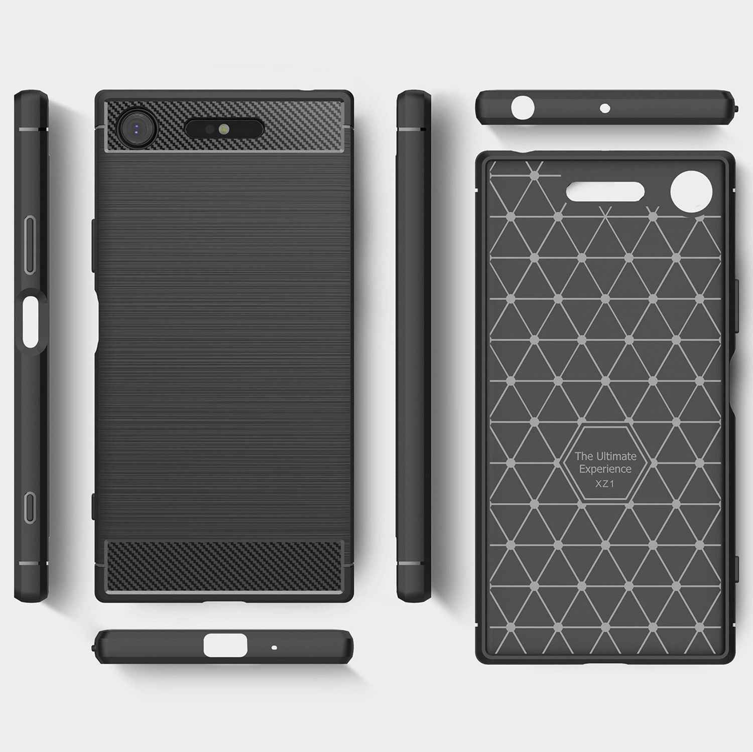 Sony Xperia XZ1 Handy Hülle von NALIA, Silikon Case Cover, Dünner Gummi Schutz