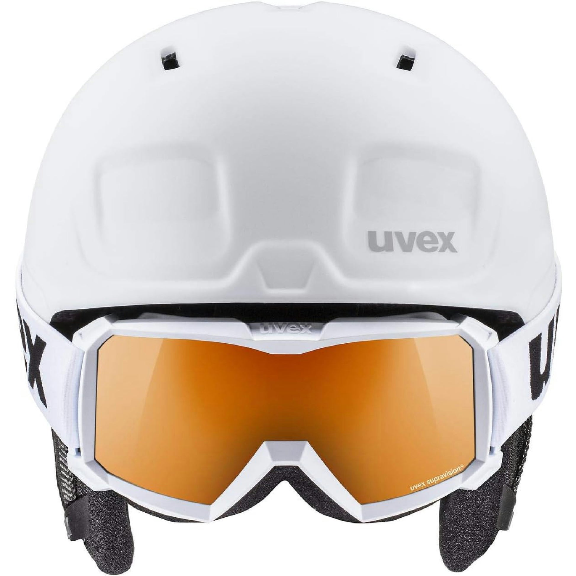 uvex heyya pro set - leichter Skihelm & Skibrille für Kinder - individuelle Größepassung - beschlagfrei - white-black - 51-55 cm Hauptansicht