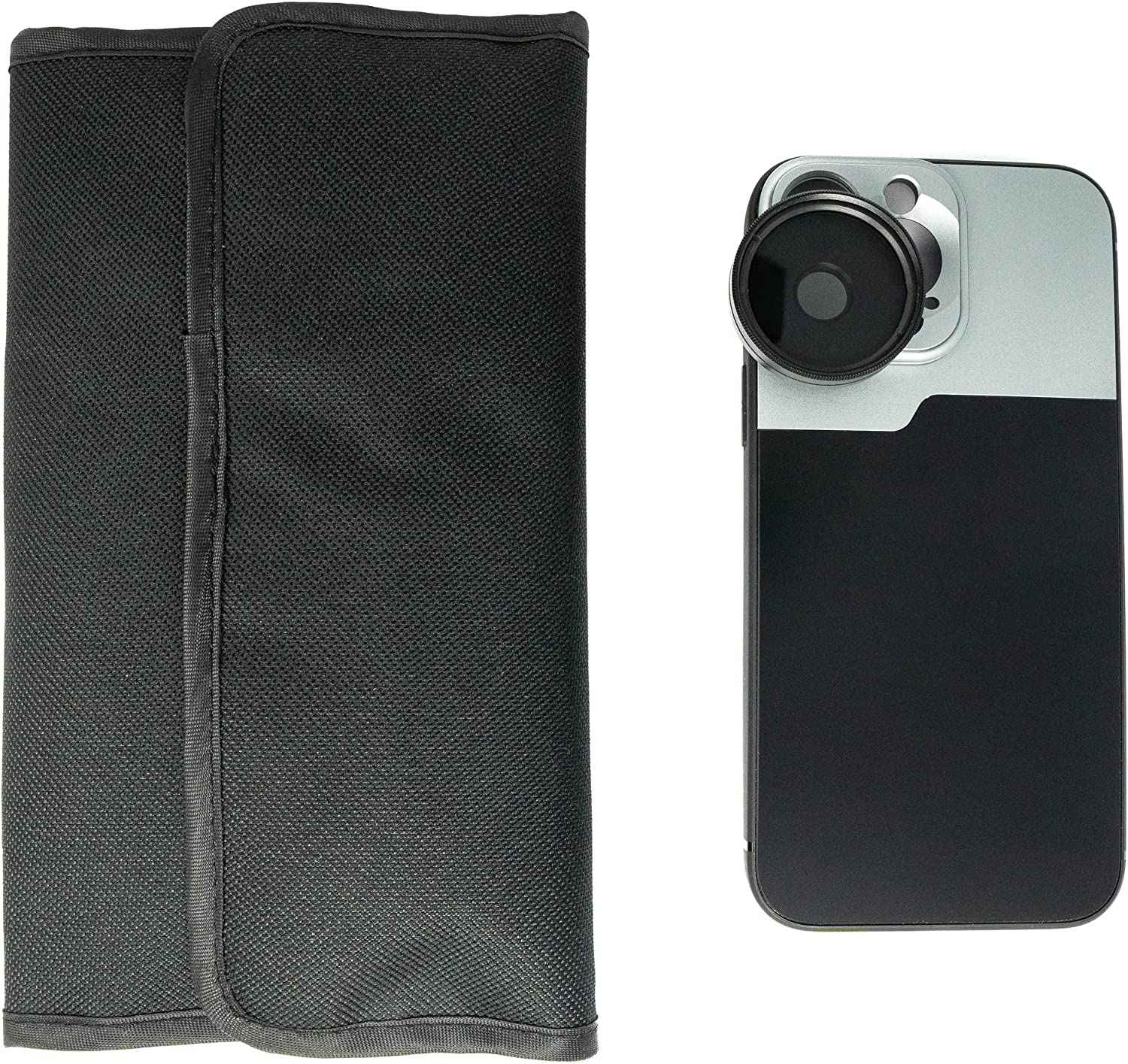 SYSTEM-S ND Filter Set 37 mm Neutraldichte mit Hülle und Tasche für iPhone 14 Pro Max