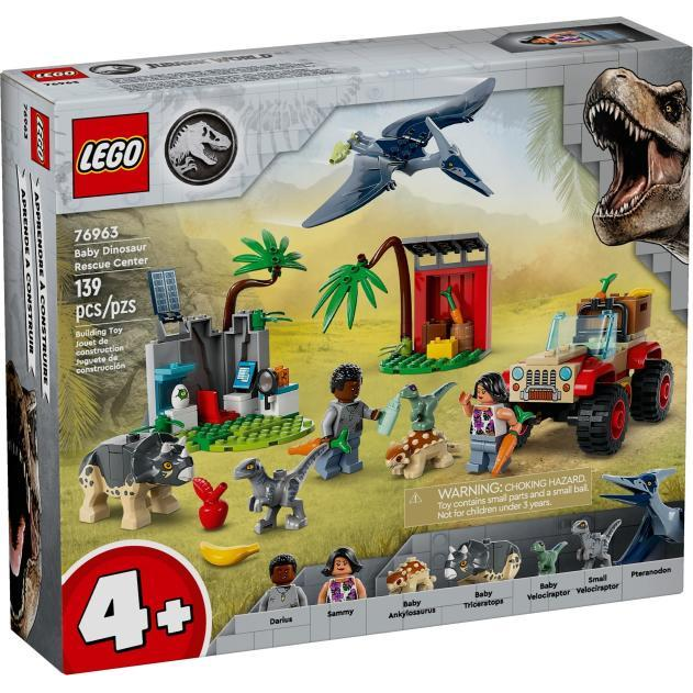 LEGO Jurassic World - Kis dínók mentőközpont (76963)-0