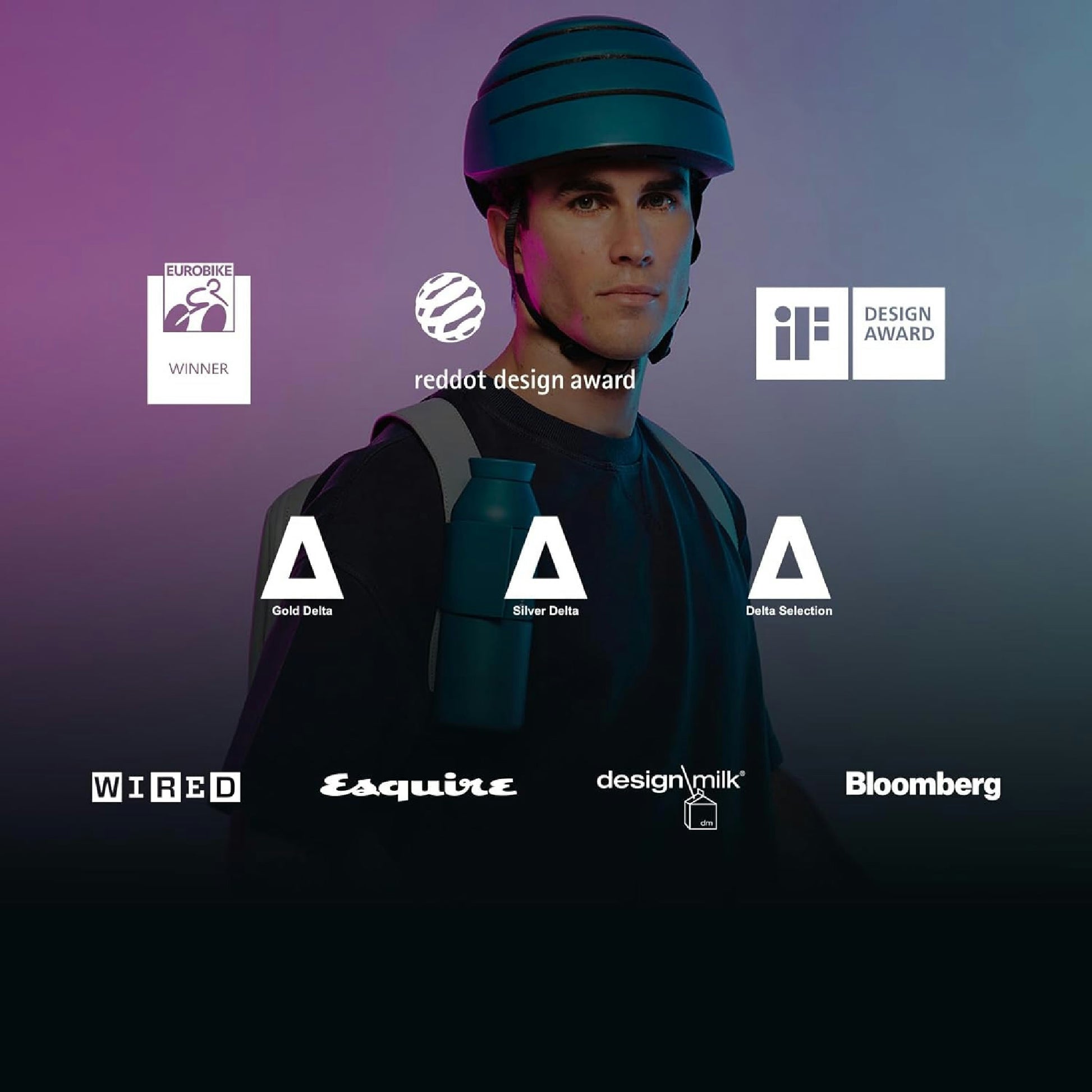 CLOSCA. Faltbarer Fahrradhelm. Reflektierender Helm.Fahrradhelm und Rollerhelm Zertifiziert. Pendlerhelm. Klapphelm. Helm für Frauen.Helm für Männer. Hauptansicht