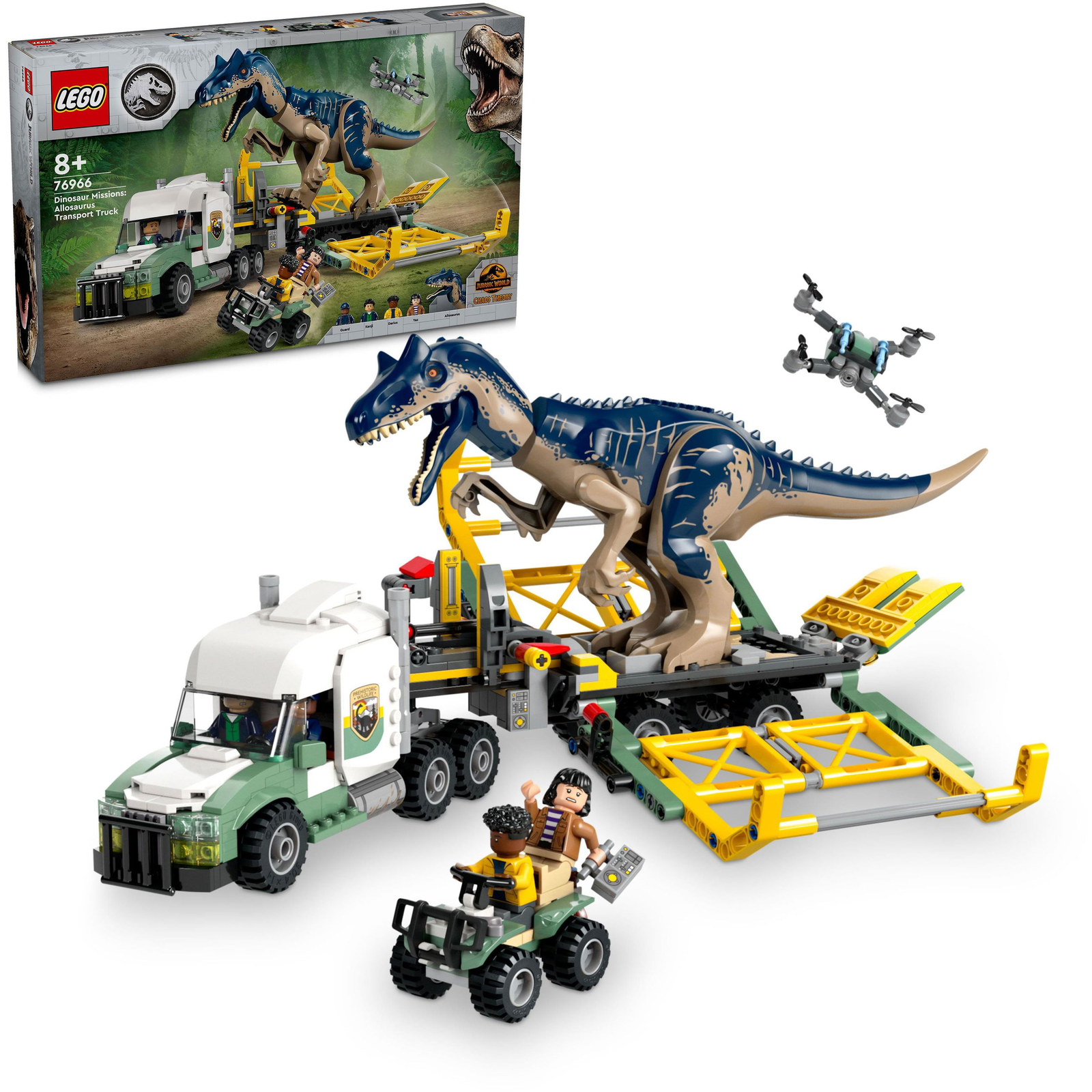 LEGO® Jurassic World - Dinóküldetések: allosaurust szállító kamion 76966 (5702017583204)-0