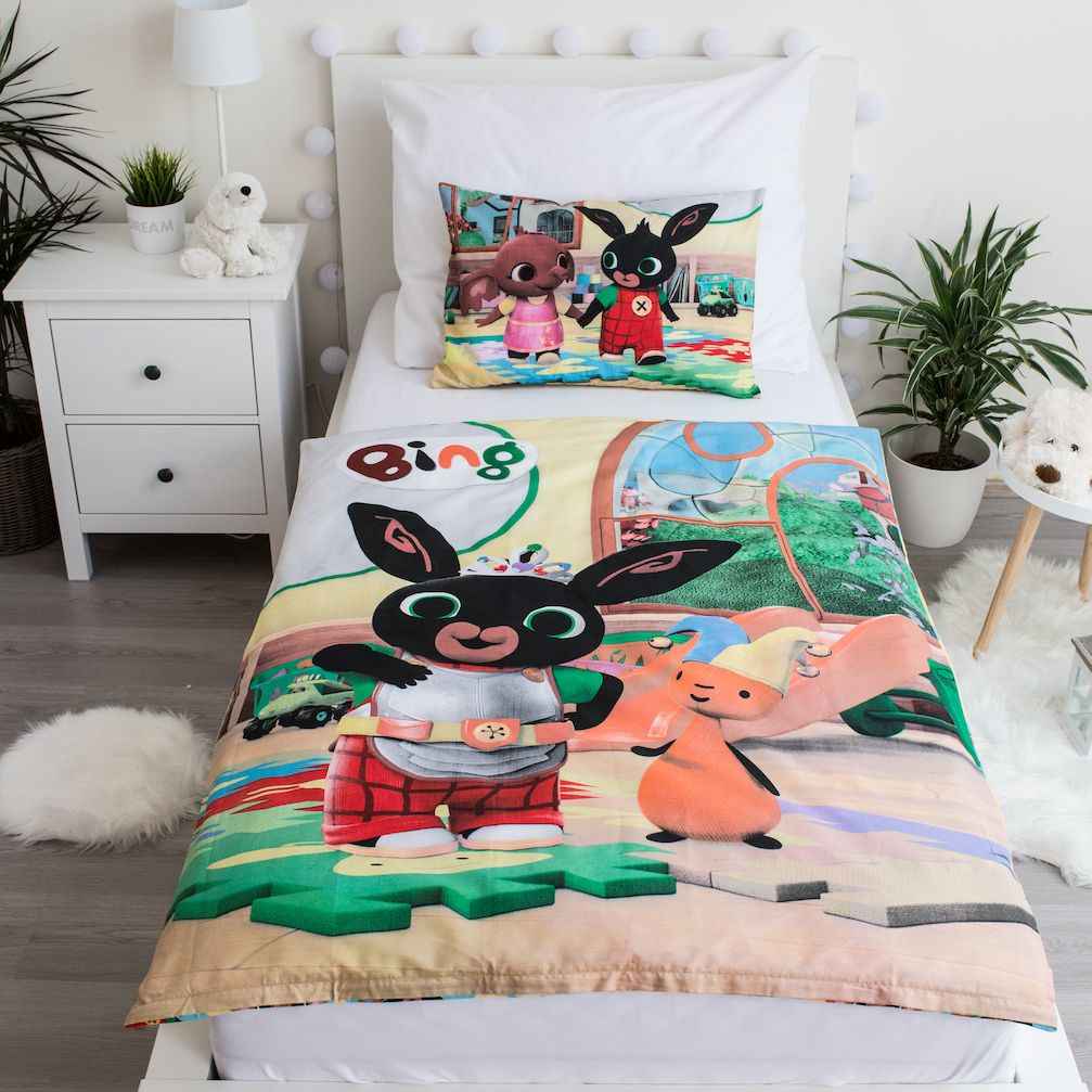 Bing Hase Kinder-Bettwäsche 100 x 135 cm - weiche Baumwolle Bunny
