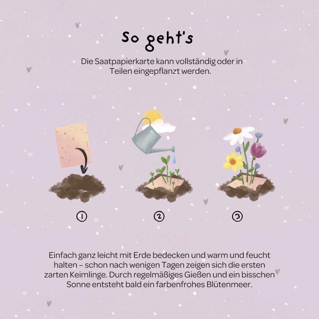 Grußkarte - Du wunderschöne Seele