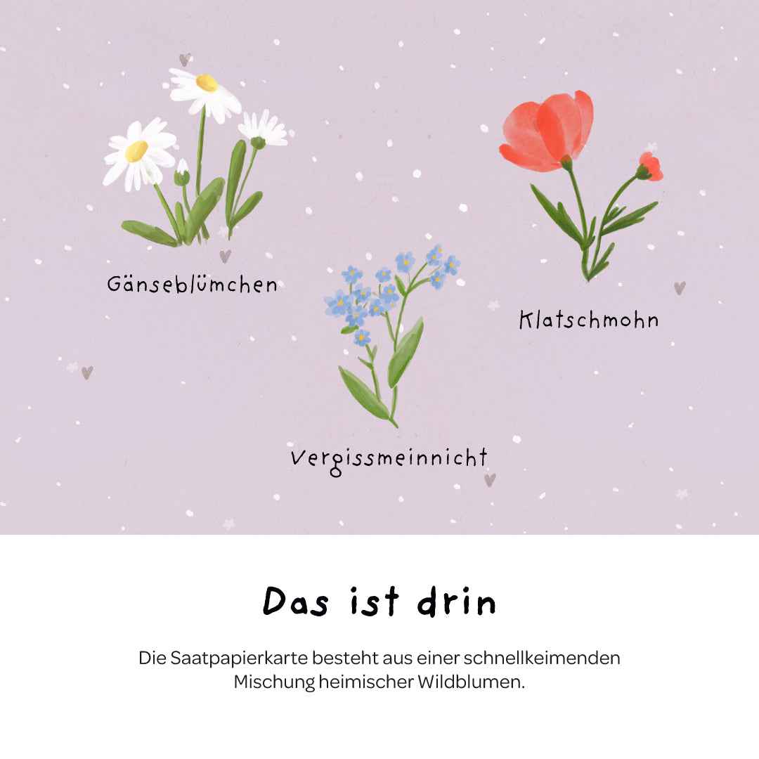 Grußkarte - Du wunderschöne Seele