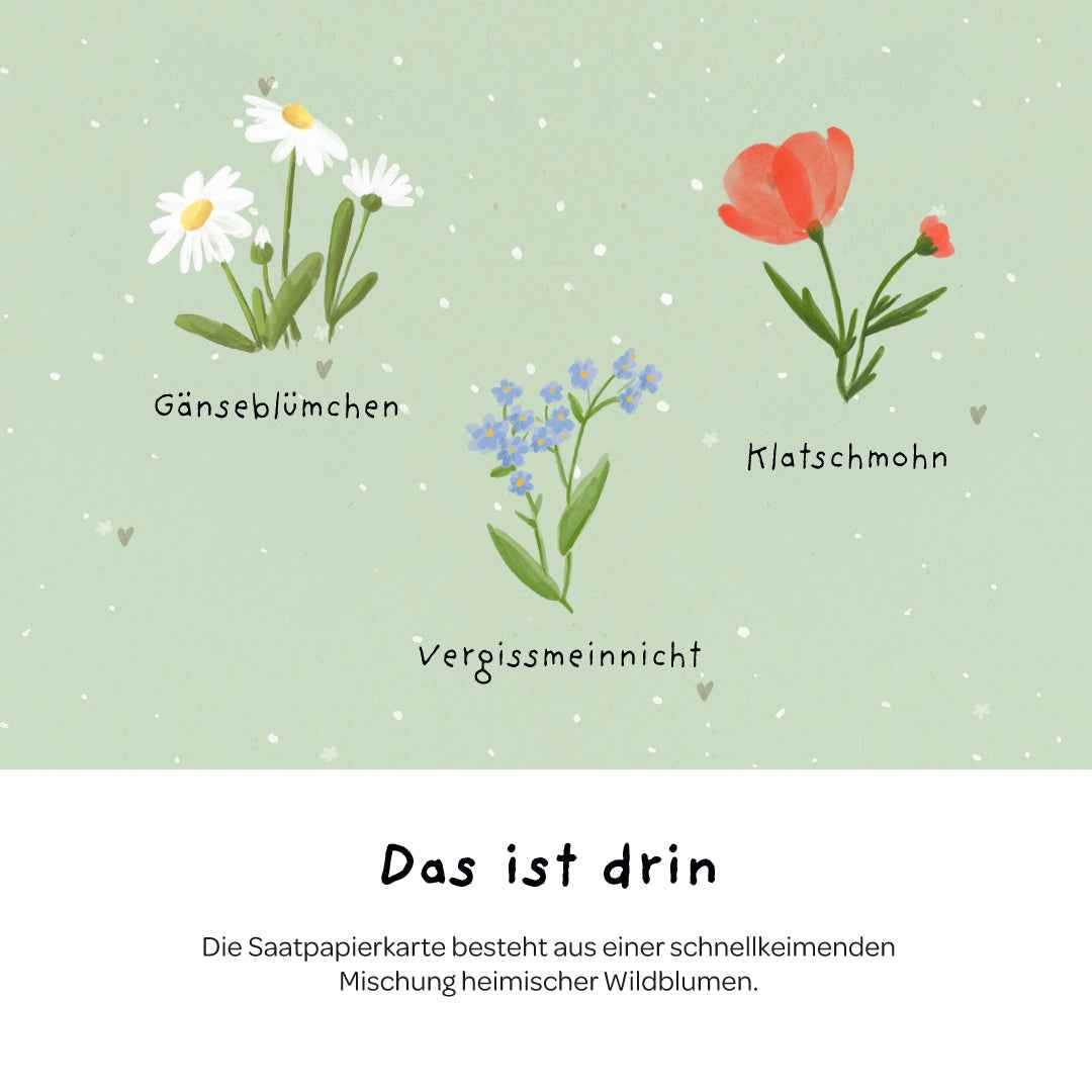 Grußkarte - Viel Glück!