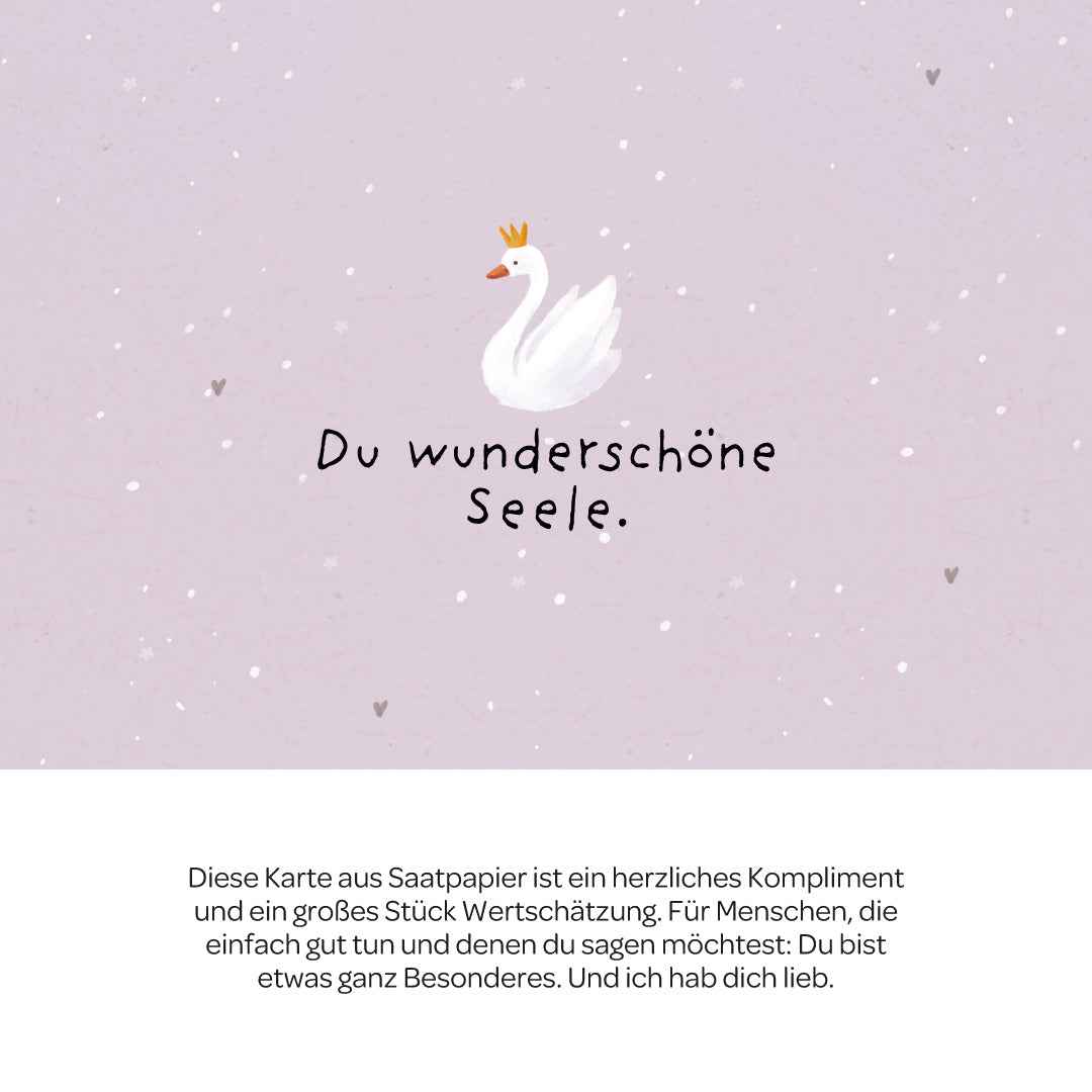 Grußkarte - Du wunderschöne Seele