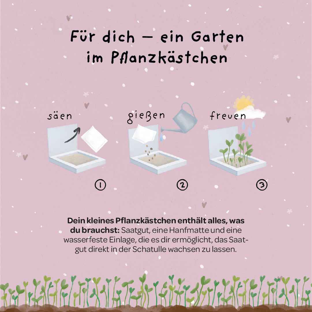 Pflanzkästchen - Danke, dass du beim Wachsen geholfen hast
