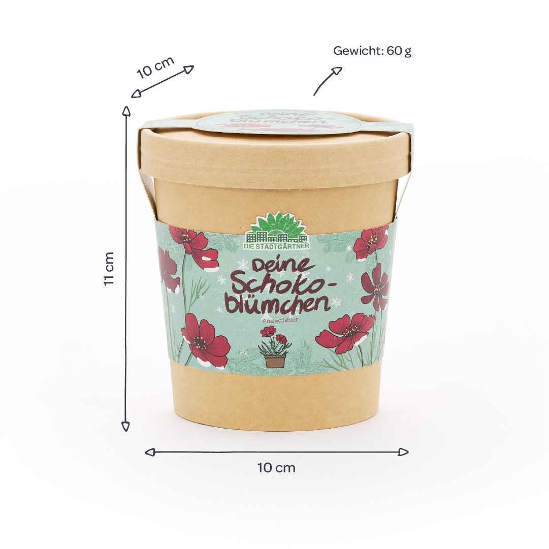 Schokoblumen aus dem Becher