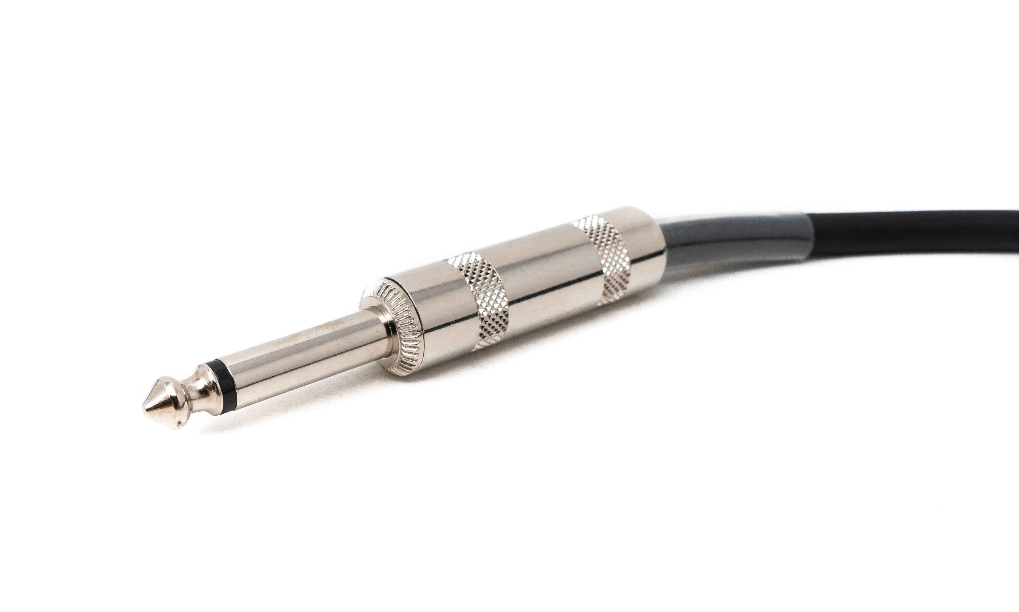 SYSTEM-S Audio Kabel 450 cm 6.35 mm Klinke Stecker zu Stecker Winkel AUX Schwarz